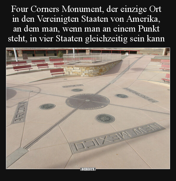Four Corners Monument, der einzige Ort in den Vereinigten.. - Lustige Bilder | DEBESTE.de