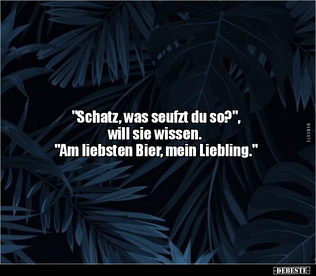 "Schatz, was seufzt du so?", will sie wissen.. - Lustige Bilder | DEBESTE.de