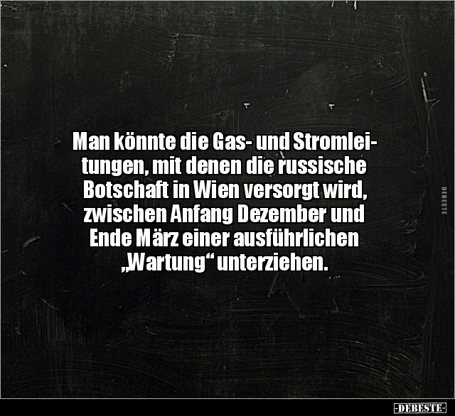 Man könnte die Gas- und Stromleitungen, mit denen die.. - Lustige Bilder | DEBESTE.de