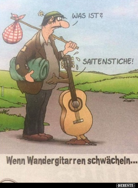 Wenn Wandergitarren schwächeln... - Lustige Bilder | DEBESTE.de
