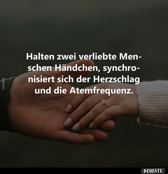 Halten zwei verliebte Menschen Händchen.. - Lustige Bilder | DEBESTE.de