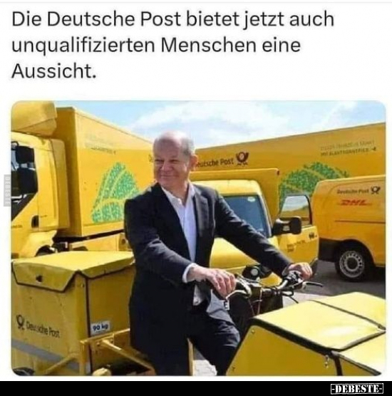 Die Deutsche Post bietet jetzt auch unqualifizierten.. - Lustige Bilder | DEBESTE.de