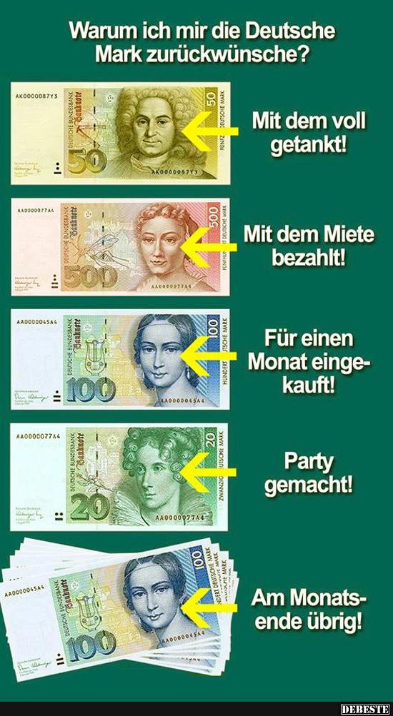 Warum ich mir die Deutsche Mark zurückwünsche? - Lustige Bilder | DEBESTE.de