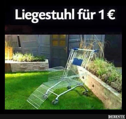 Liegestuhl für 1€ - Lustige Bilder | DEBESTE.de