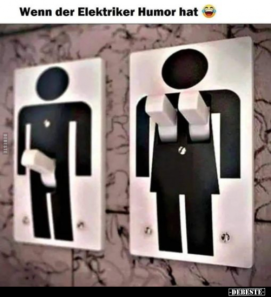 Wenn der Elektriker Humor hat.. - Lustige Bilder | DEBESTE.de