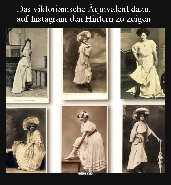 Das viktorianische Äquivalent dazu, auf Instagram den.. - Lustige Bilder | DEBESTE.de