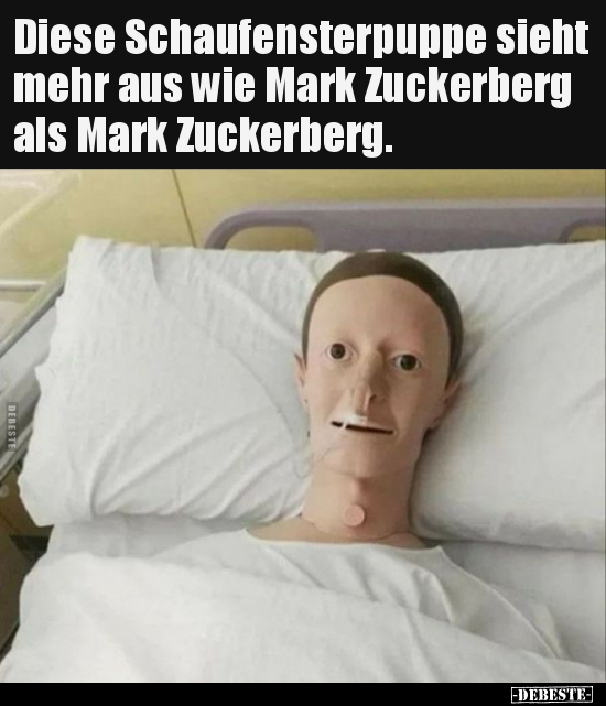 Diese Schaufensterpuppe sieht mehr aus wie Mark Zuckerberg.. - Lustige Bilder | DEBESTE.de