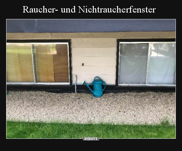Raucher- und Nichtraucherfenster.. - Lustige Bilder | DEBESTE.de