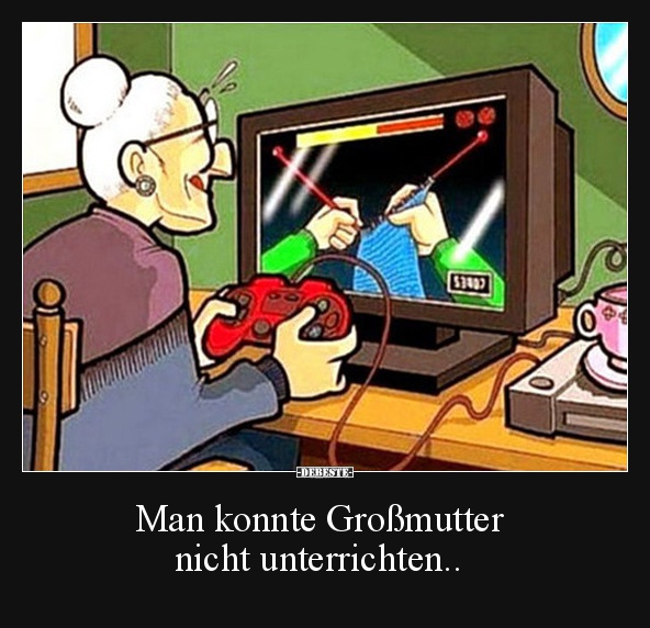 Man konnte Großmutter  nicht unterrichten.. - Lustige Bilder | DEBESTE.de