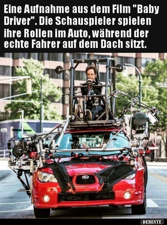 Eine Aufnahme aus dem Film "Baby Driver". Die Schauspieler.. - Lustige Bilder | DEBESTE.de