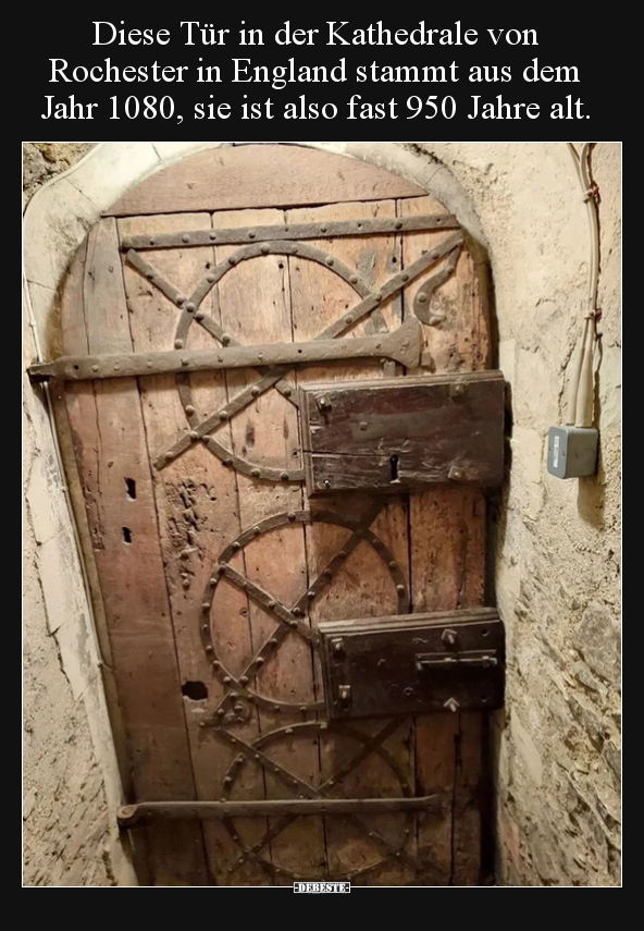 Diese Tür in der Kathedrale von Rochester in England.. - Lustige Bilder | DEBESTE.de