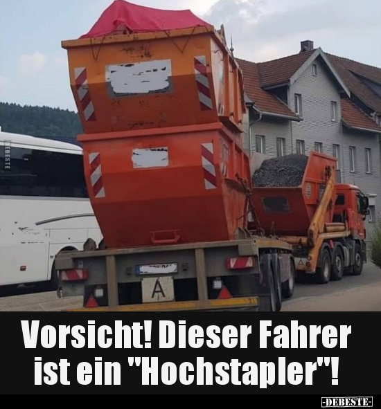 Vorsicht! Dieser Fahrer ist ein "Hochstapler"!.. - Lustige Bilder | DEBESTE.de