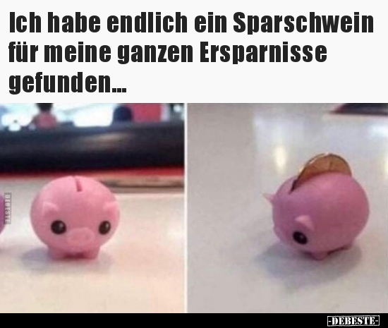 Ich habe endlich ein Sparschwein für meine ganzen.. - Lustige Bilder | DEBESTE.de
