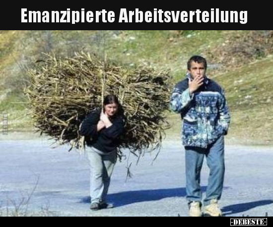 Emanzipierte Arbeitsverteilung.. - Lustige Bilder | DEBESTE.de