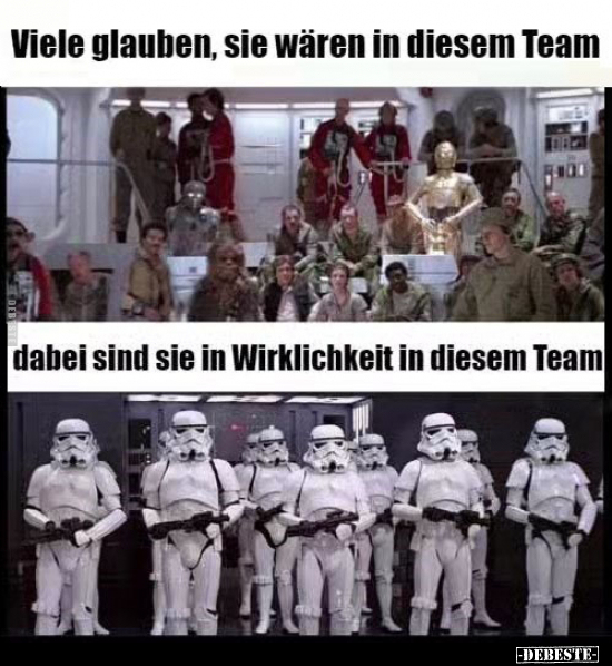 Viele glauben, sie wären in diesem Team.. - Lustige Bilder | DEBESTE.de