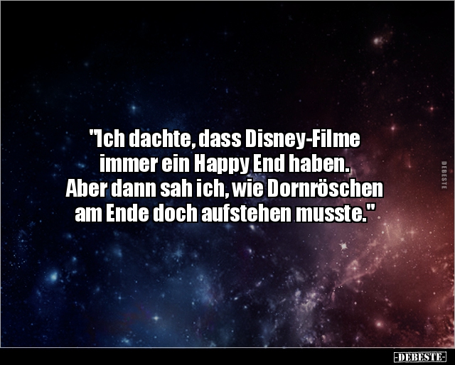 "Ich dachte, dass Disney-Filme immer ein Happy End.." - Lustige Bilder | DEBESTE.de