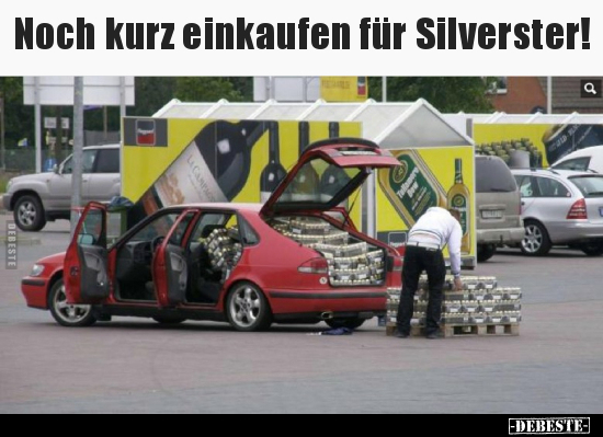 Noch kurz einkaufen für Silverster! - Lustige Bilder | DEBESTE.de