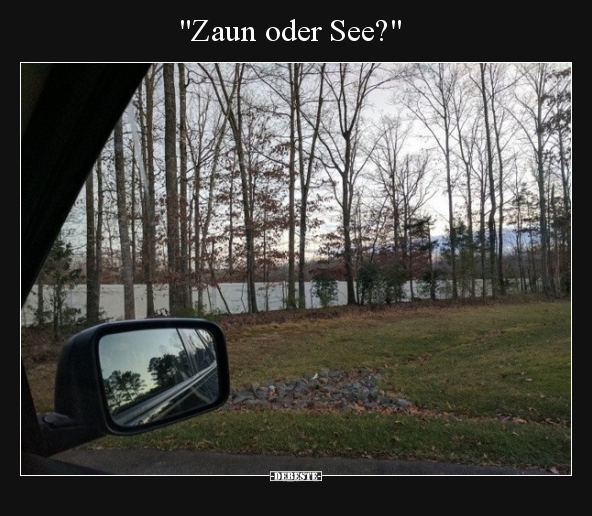 "Zaun oder See?".. - Lustige Bilder | DEBESTE.de
