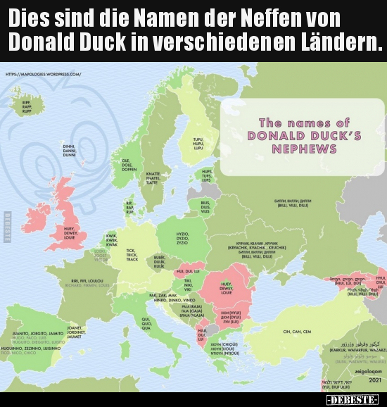 Dies sind die Namen der Neffen von Donald Duck in.. - Lustige Bilder | DEBESTE.de