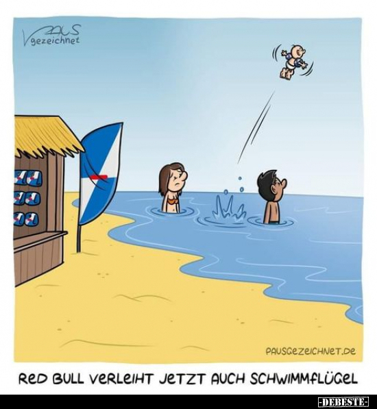 Red Bull verleiht jetzt auch Schwimmflügel... - Lustige Bilder | DEBESTE.de