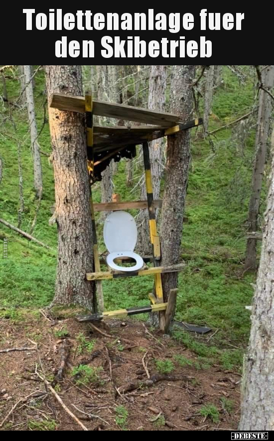 Toilettenanlage fuer den Skibetrieb.. - Lustige Bilder | DEBESTE.de
