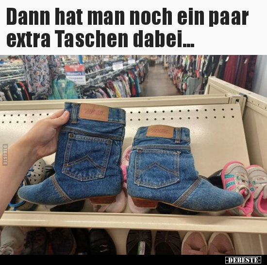Dann hat man noch ein paar extra Taschen dabei... - Lustige Bilder | DEBESTE.de