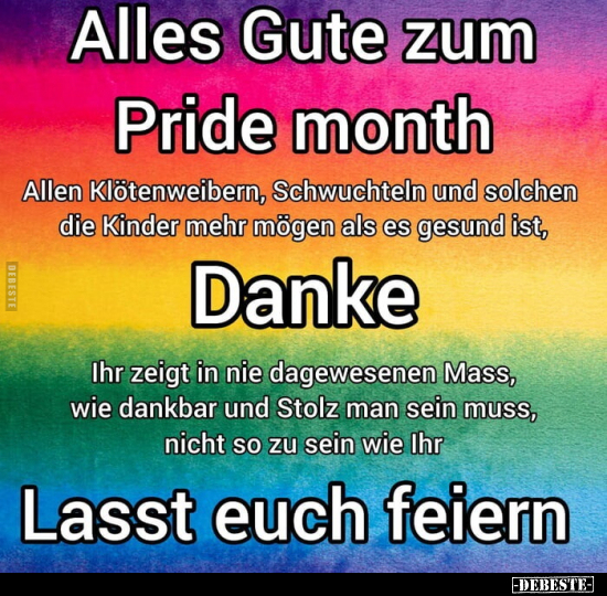 Alles Gute zum Pride month.. - Lustige Bilder | DEBESTE.de
