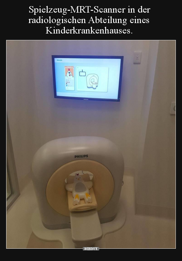 Spielzeug-MRT-Scanner in der radiologischen Abteilung.. - Lustige Bilder | DEBESTE.de