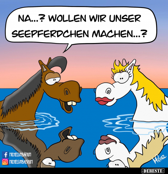 Na...? Wollen wir unser Seepferdchen machen...?.. - Lustige Bilder | DEBESTE.de