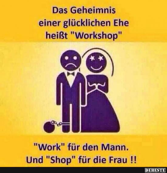Das Geheimnis einer glücklichen Ehe heißt 'Workshop'.. - Lustige Bilder | DEBESTE.de