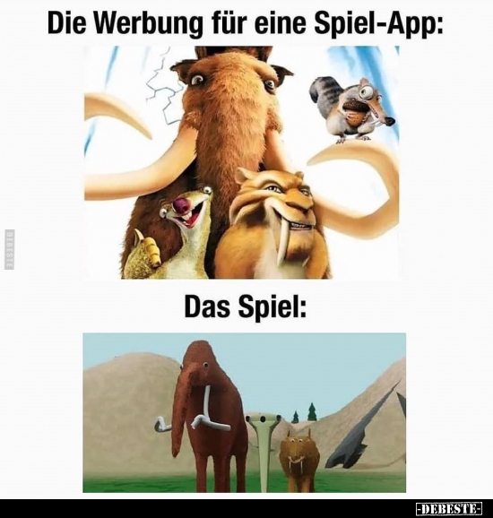 Die Werbung für eine Spiel-App.. - Lustige Bilder | DEBESTE.de