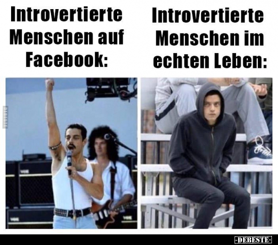Introvertierte Menschen auf Facebook... - Lustige Bilder | DEBESTE.de