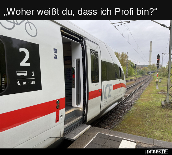 "Woher weißt du, dass ich Profi bin?".. - Lustige Bilder | DEBESTE.de