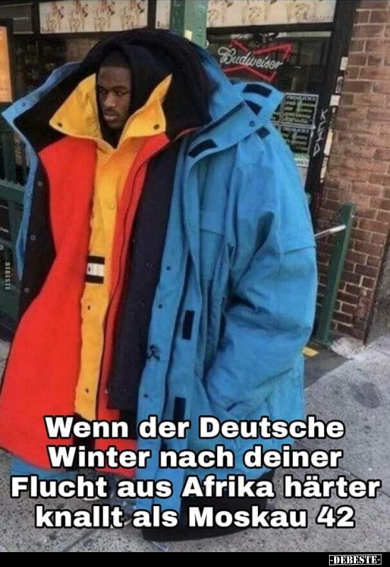 Wenn der Deutsche Winter nach deiner Flucht aus Afrika.. - Lustige Bilder | DEBESTE.de
