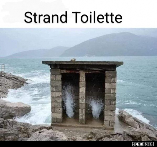 Strand Toilette.. - Lustige Bilder | DEBESTE.de