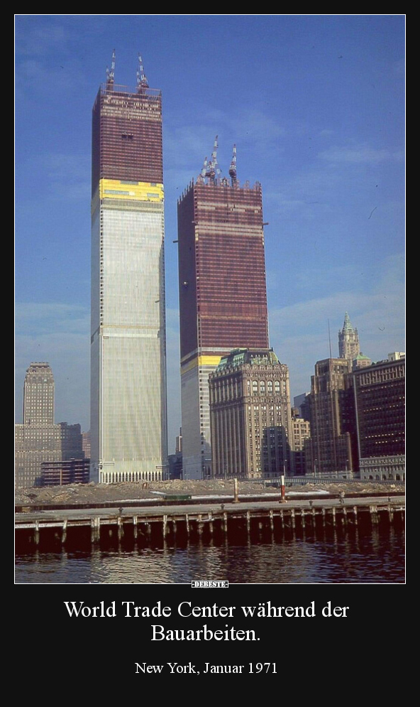 World Trade Center während der Bauarbeiten... - Lustige Bilder | DEBESTE.de