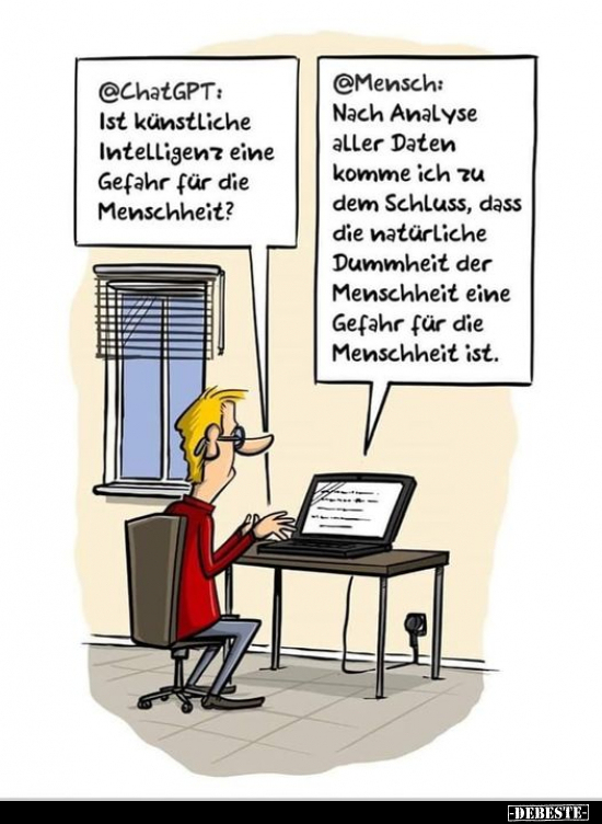 @ChatGPT: Ist künstliche Intelligenz eine Gefahr für.. - Lustige Bilder | DEBESTE.de