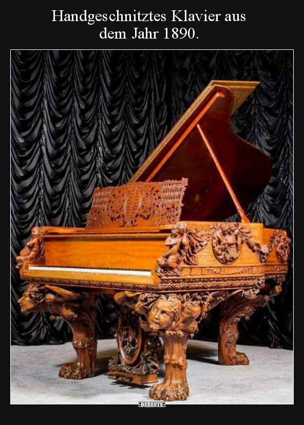 Handgeschnitztes Klavier aus dem Jahr 1890... - Lustige Bilder | DEBESTE.de