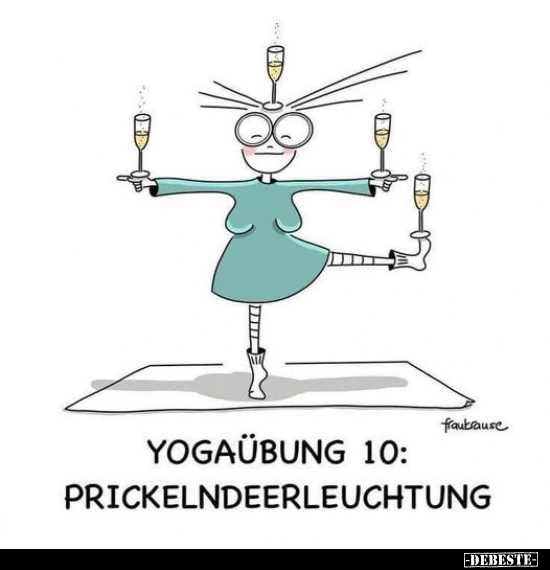 Yogaübung 10: Prickelndeerleuchtung.. - Lustige Bilder | DEBESTE.de