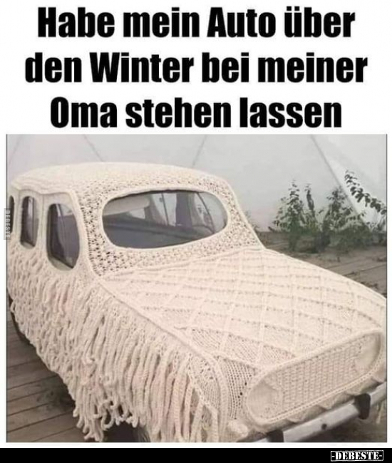 Habe mein Auto über den Winter.. - Lustige Bilder | DEBESTE.de