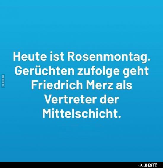 Heute ist Rosenmontag.. - Lustige Bilder | DEBESTE.de