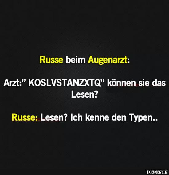 Russe beim Augenarzt.. - Lustige Bilder | DEBESTE.de