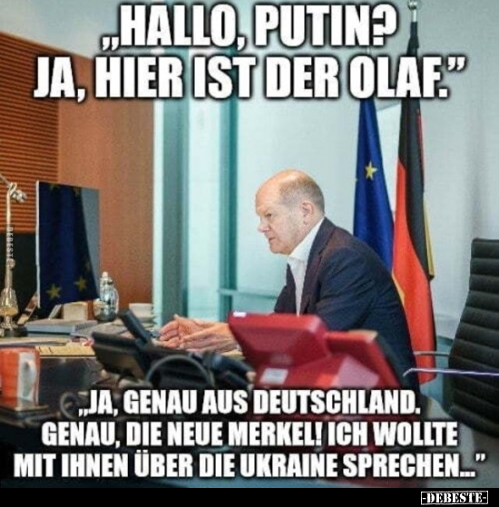 "Hallo, Putin? Ja, hier ist der Olaf.." - Lustige Bilder | DEBESTE.de