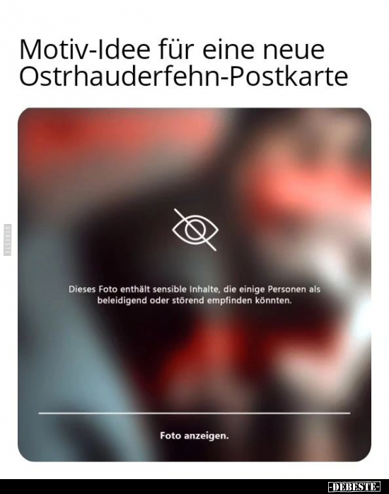 Motiv-Idee für eine neue Ostrhauderfehn-Postkarte.. - Lustige Bilder | DEBESTE.de