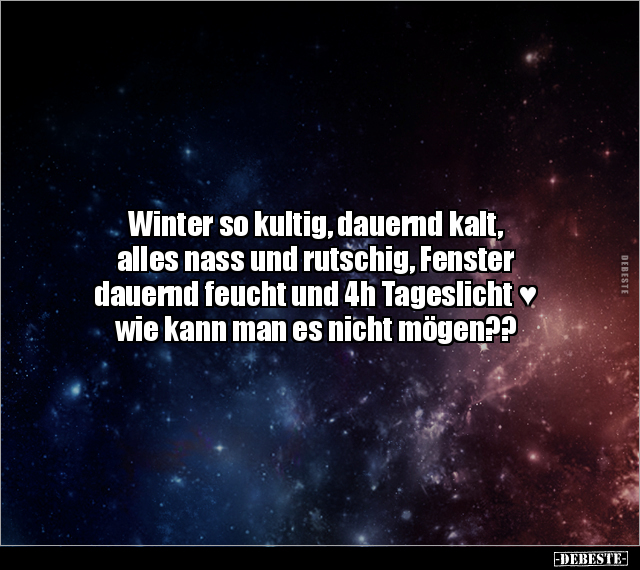 Winter so kultig, dauernd kalt, alles nass und rutschig.. - Lustige Bilder | DEBESTE.de