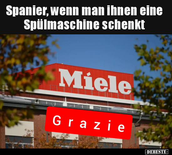 Spanier, wenn man ihnen eine Spülmaschine schenkt.. - Lustige Bilder | DEBESTE.de