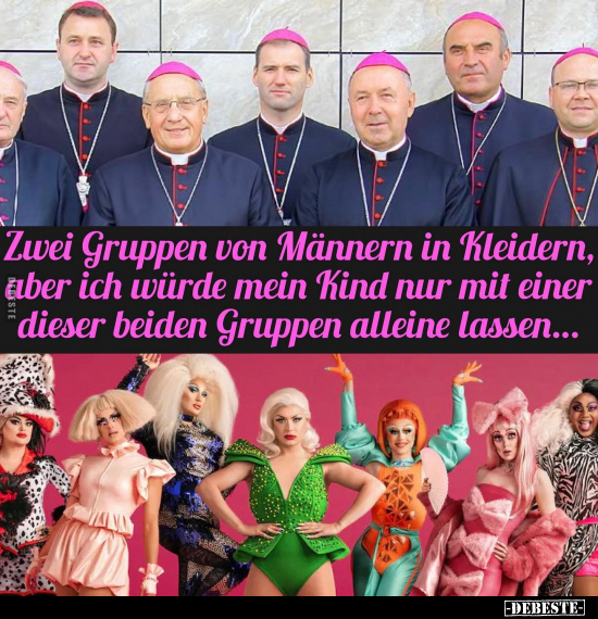 Zwei Gruppen von Männern in Kleidern, aber ich würde mein.. - Lustige Bilder | DEBESTE.de