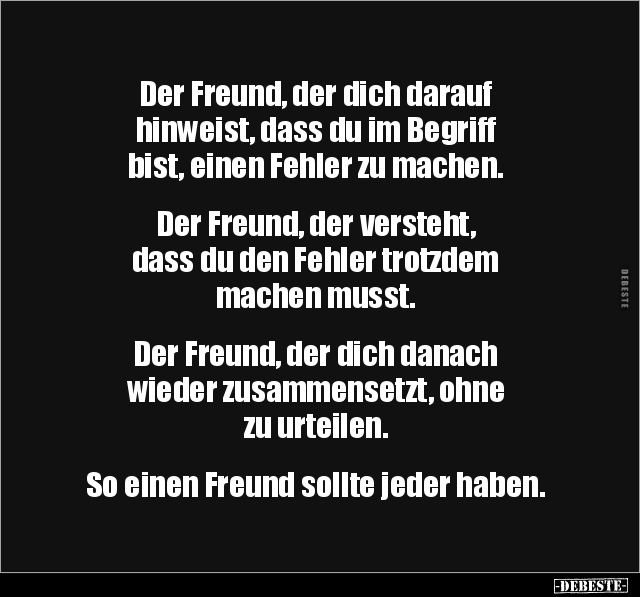 Der Freund, der dich darauf hinweist, dass du im Begriff.. - Lustige Bilder | DEBESTE.de