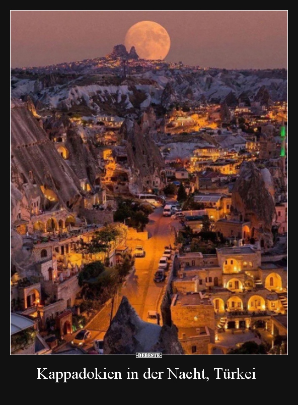 Kappadokien in der Nacht, Türkei.. - Lustige Bilder | DEBESTE.de
