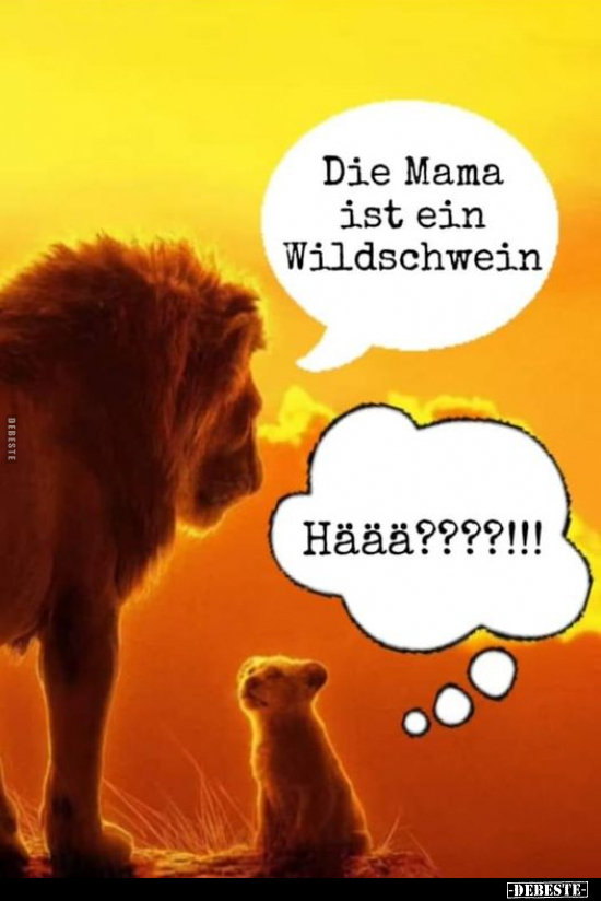 Die Mama ist ein Wildschwein.. - Lustige Bilder | DEBESTE.de